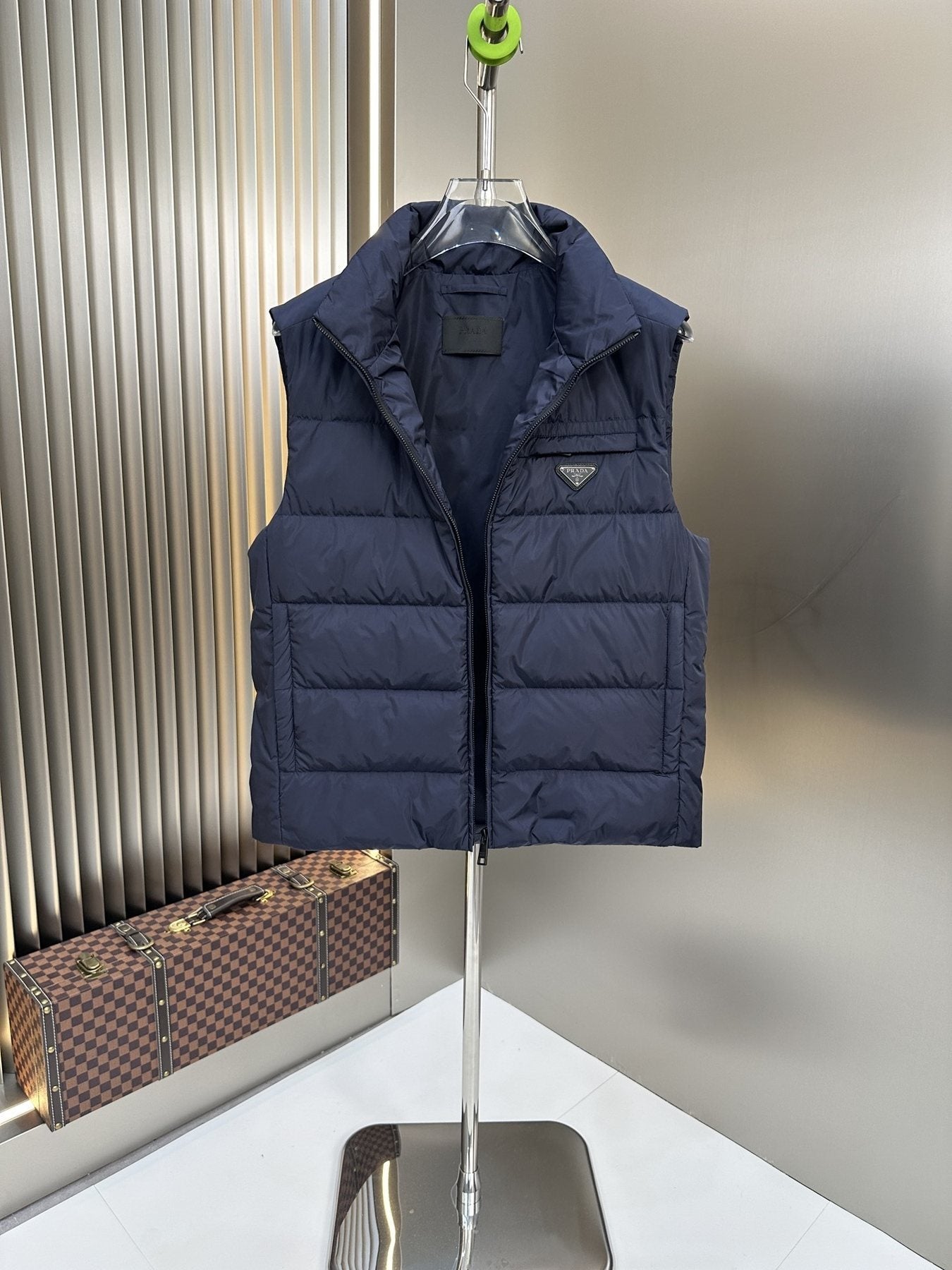 Prada Quilted Down Vest — front