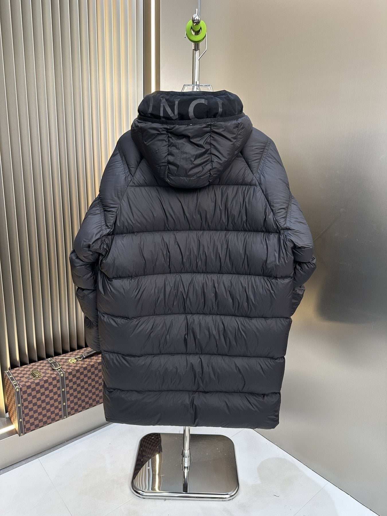 Men Moncler coat Hooded Long Quilted Down Jacket — back