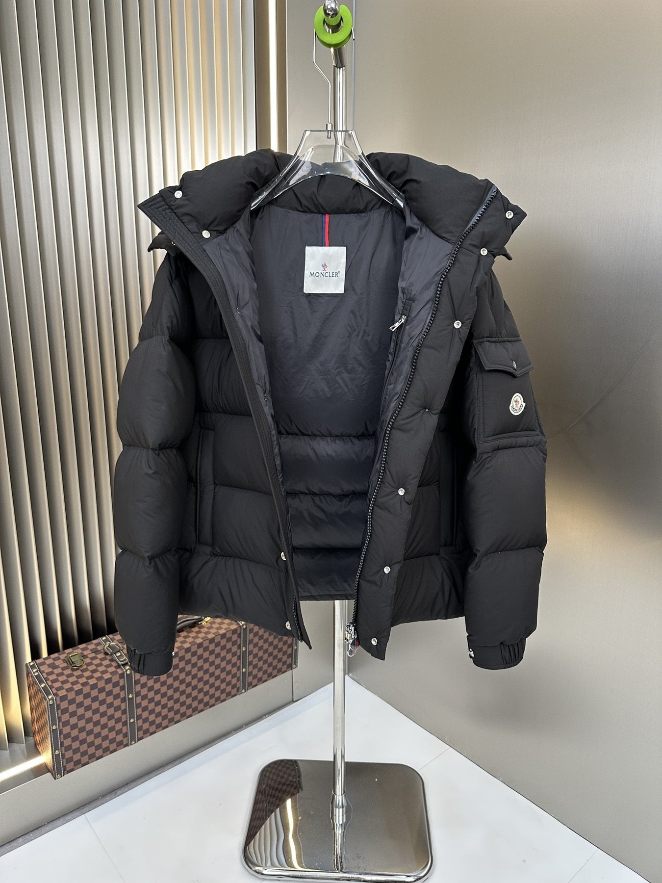 Moncler Hooded Quilted Puffer Jacket — detail