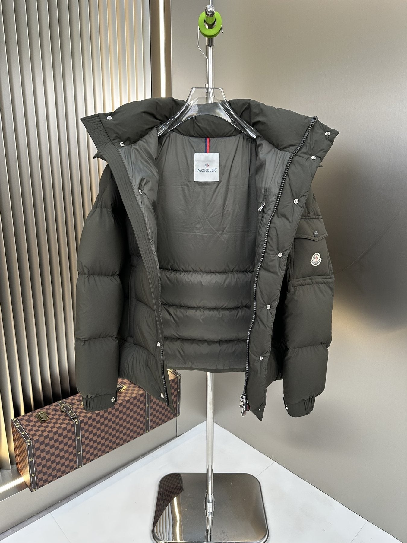 Moncler Hooded Quilted Puffer Jacket — detail