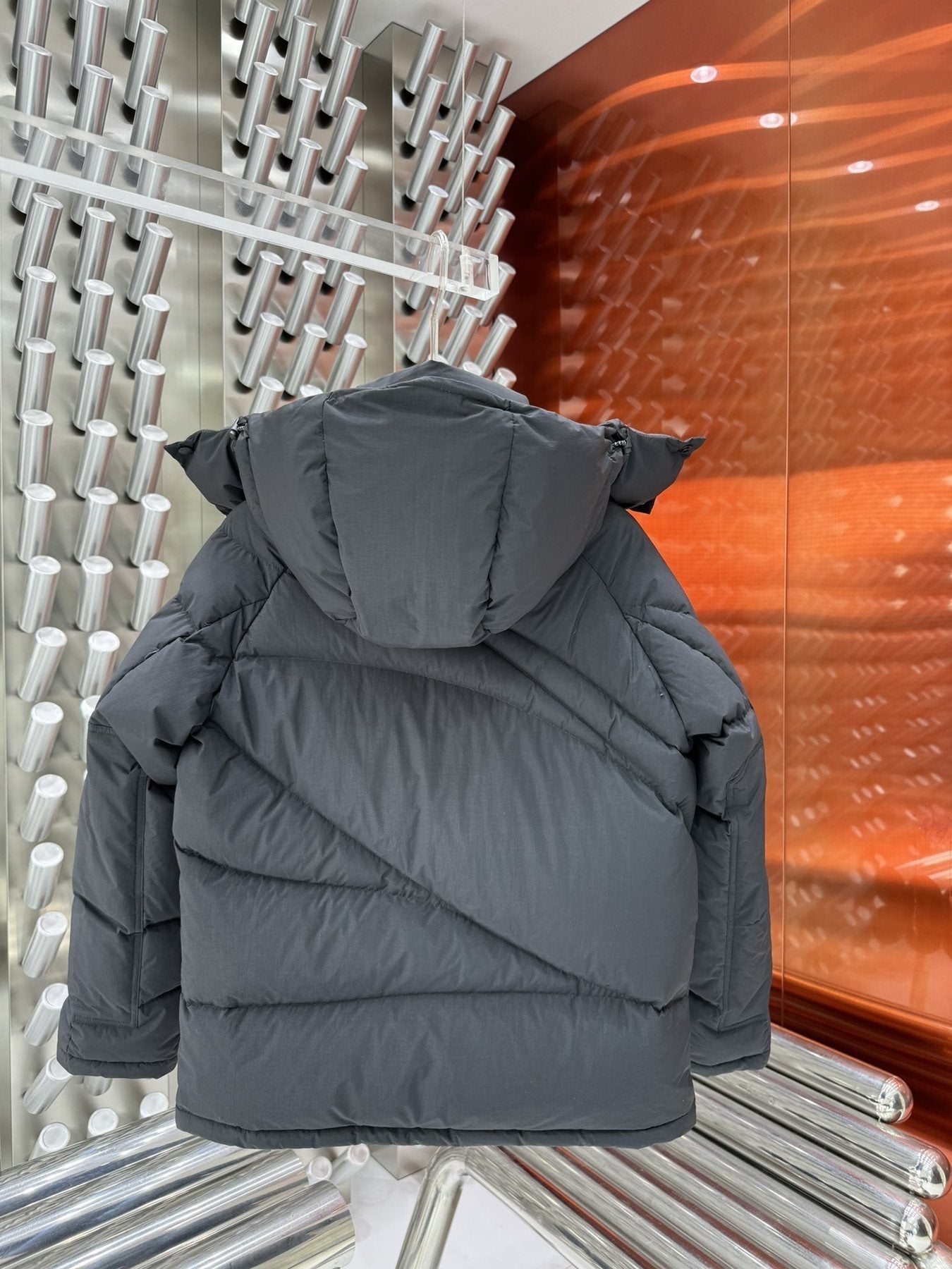 Men Moncler coat Hooded Quilted Puffer Jacket — back