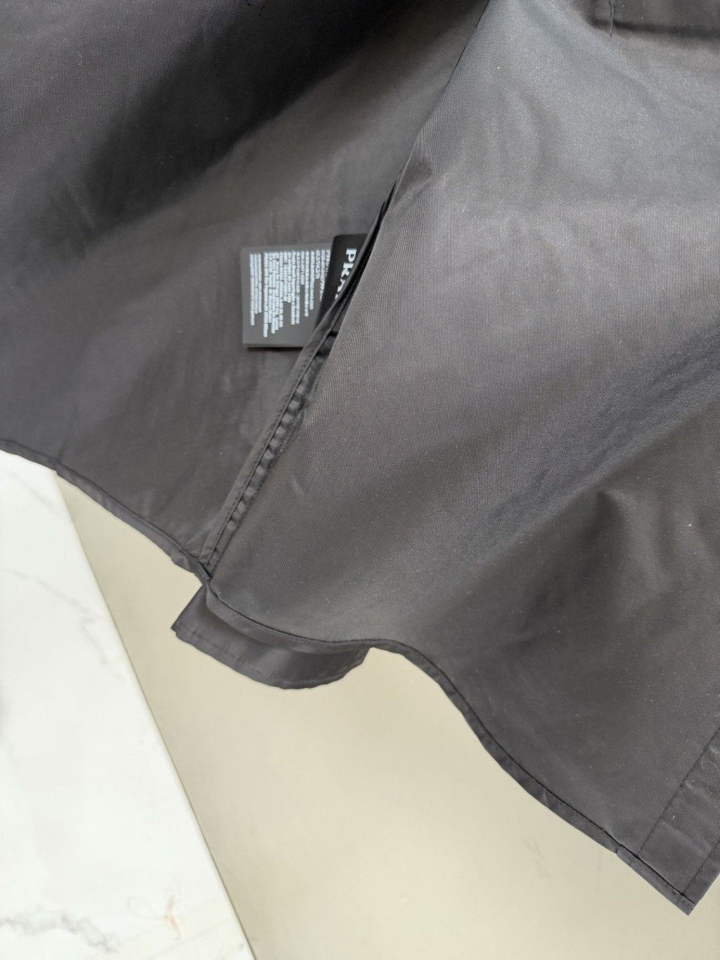 Prada Zip Detail Overshirt Jacket — neck_label