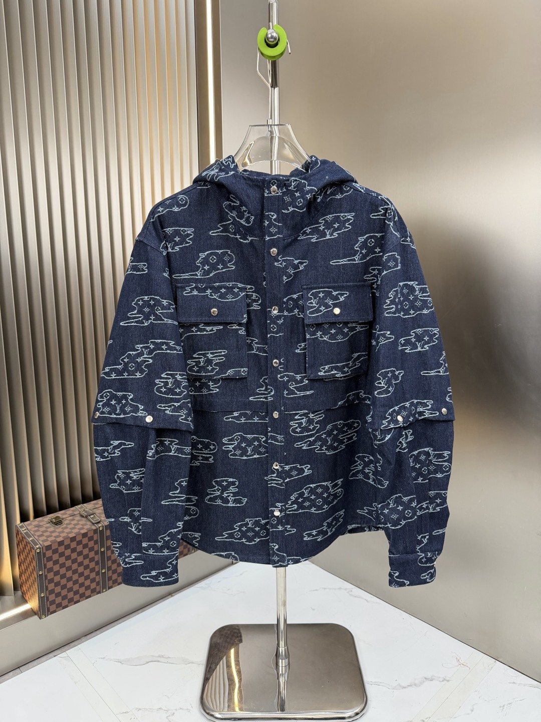 2026 Original Jacket Hooded Outline Print Jacket — front