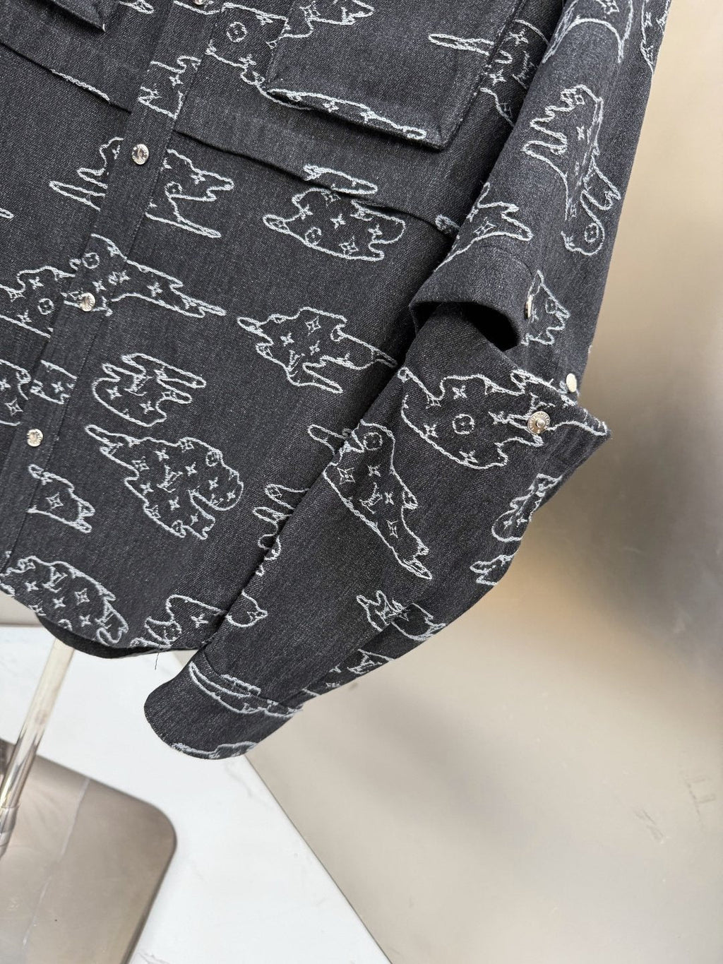 2026 Original Jacket Hooded Outline Print Jacket — detail