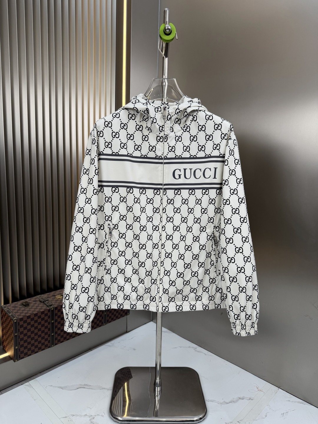 2026 Original Jacket Hooded Contrast Stripe Jacket — front