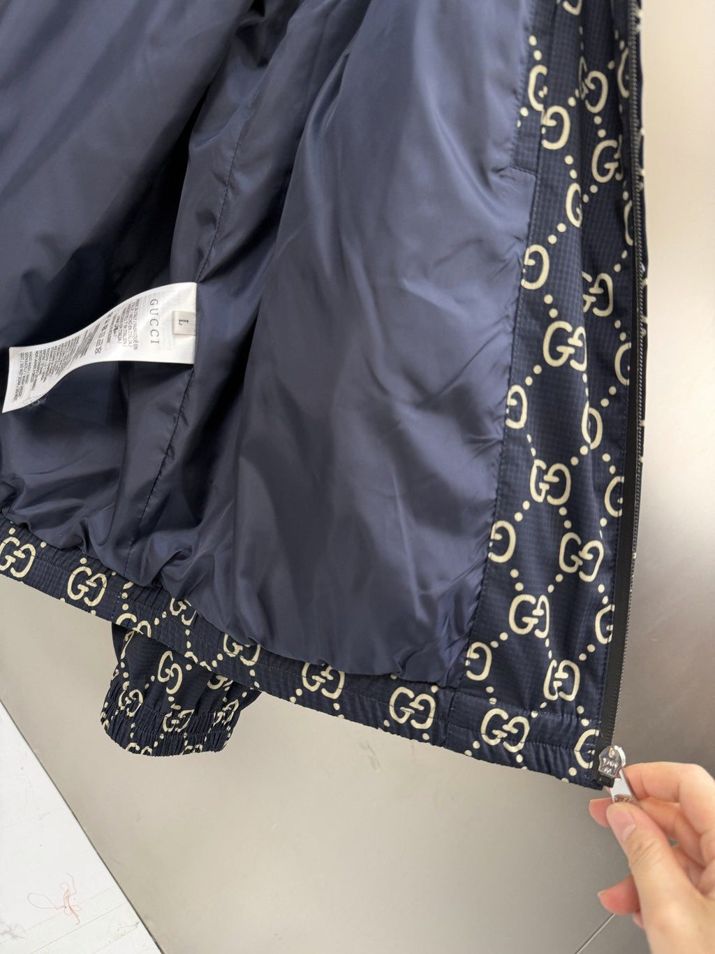 2026 Original Jacket Hooded Contrast Stripe Jacket — neck_label