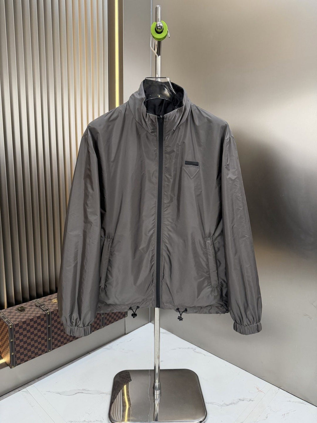 2026 Original Jacket Rectangular Chest Detail Stand-Collar Windbreaker — front