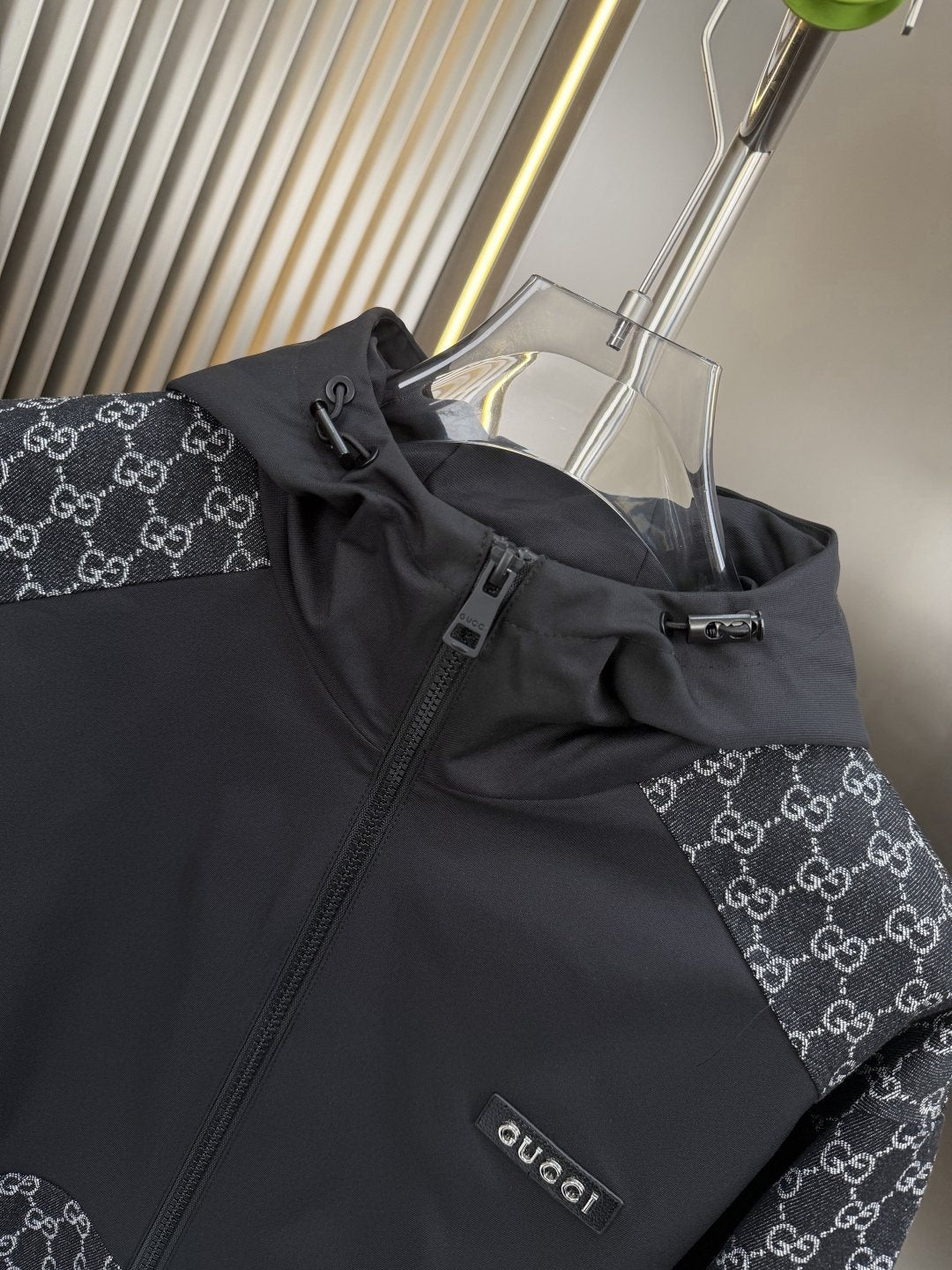 2026 Original Jacket Monogram Panel Hooded Jacket — detail