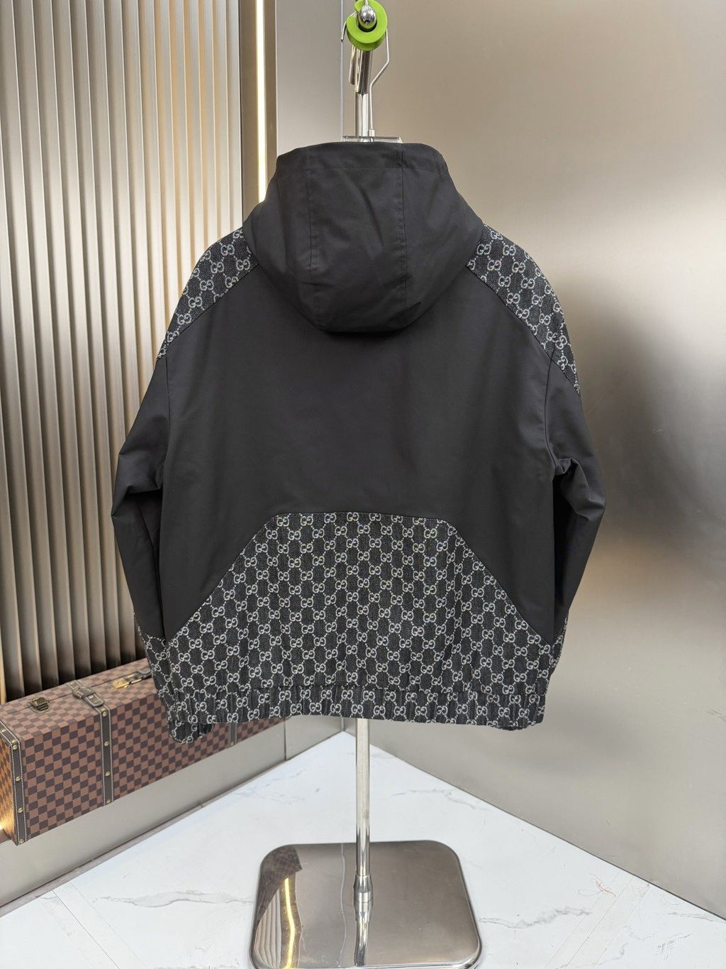 2026 Original Jacket Monogram Panel Hooded Jacket — back