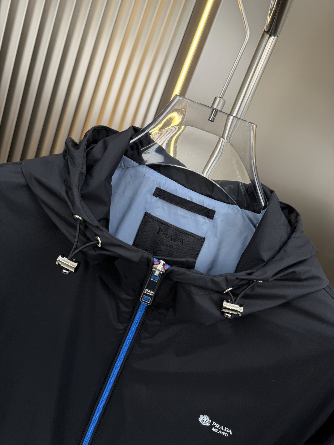 2026 Original Jacket Black Hooded Zip Jacket — neck_label