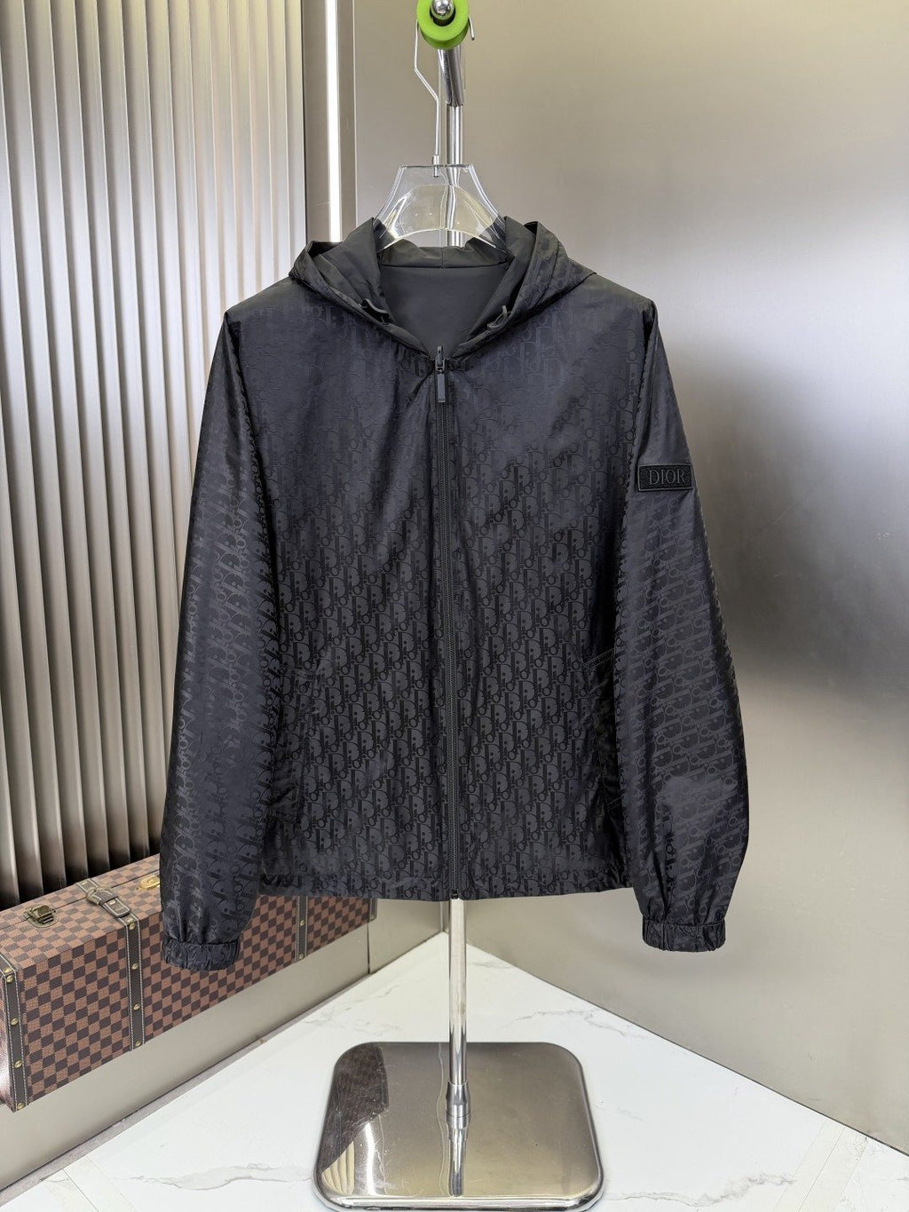 Dior Reversible Hooded Full-Zip Jacket — front