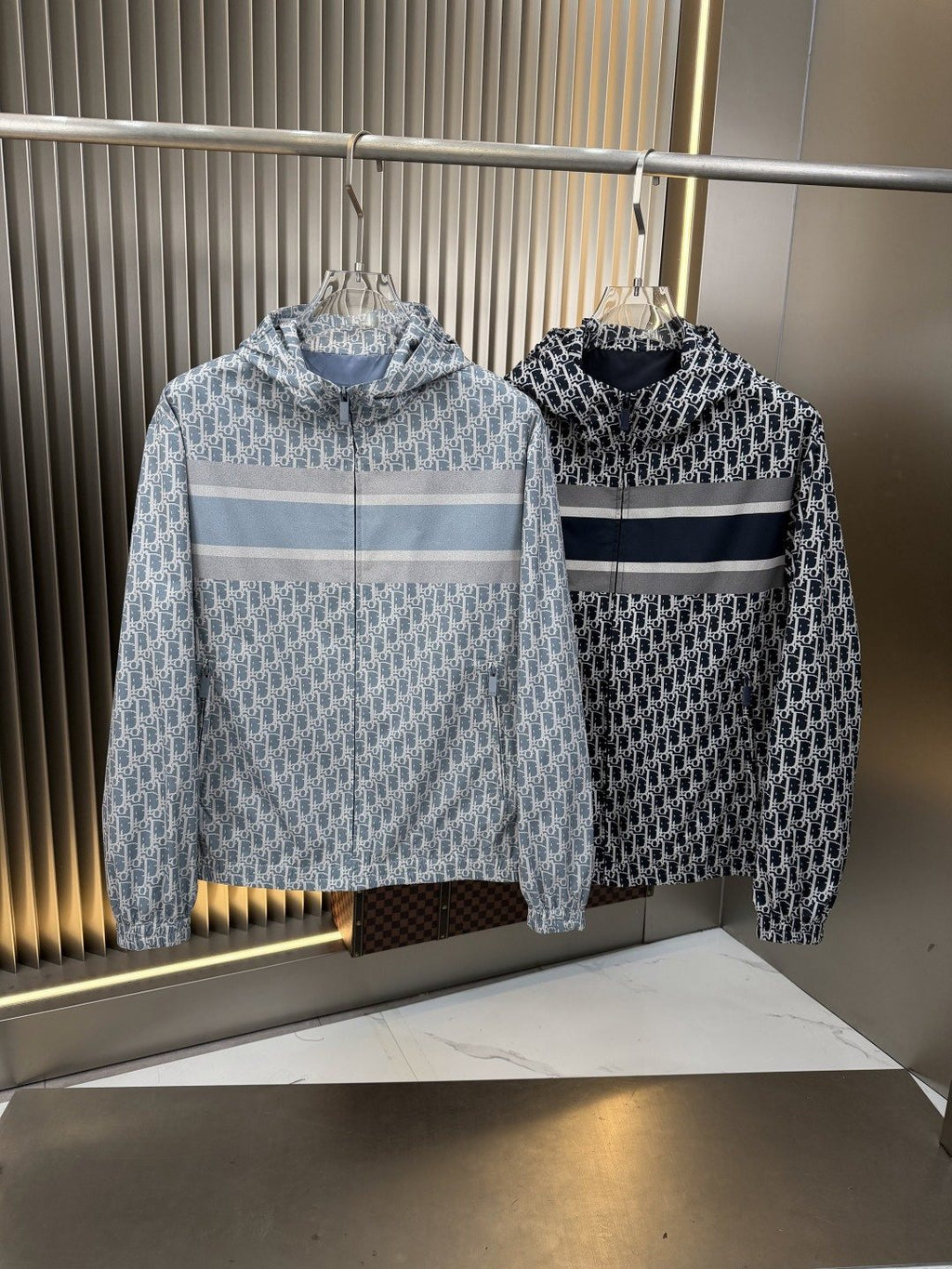 2026 Original Jacket Hooded Monogram Stripe Jacket — comparison