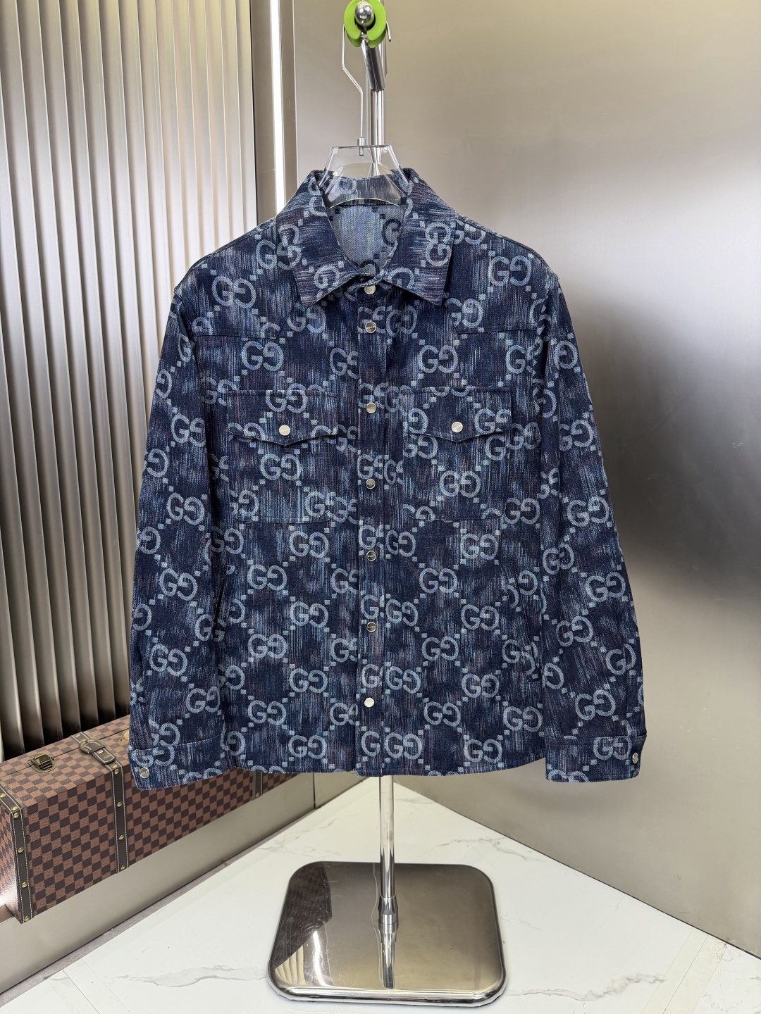2026 Original Jacket Blue Monogram Denim Jacket — hero