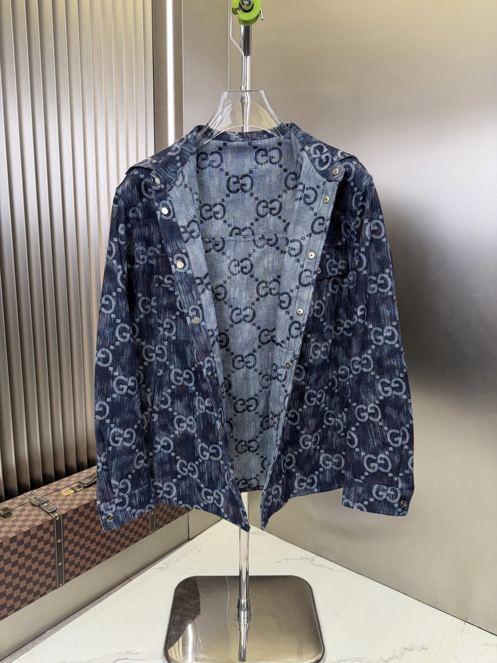 2026 Original Jacket Blue Monogram Denim Jacket — detail