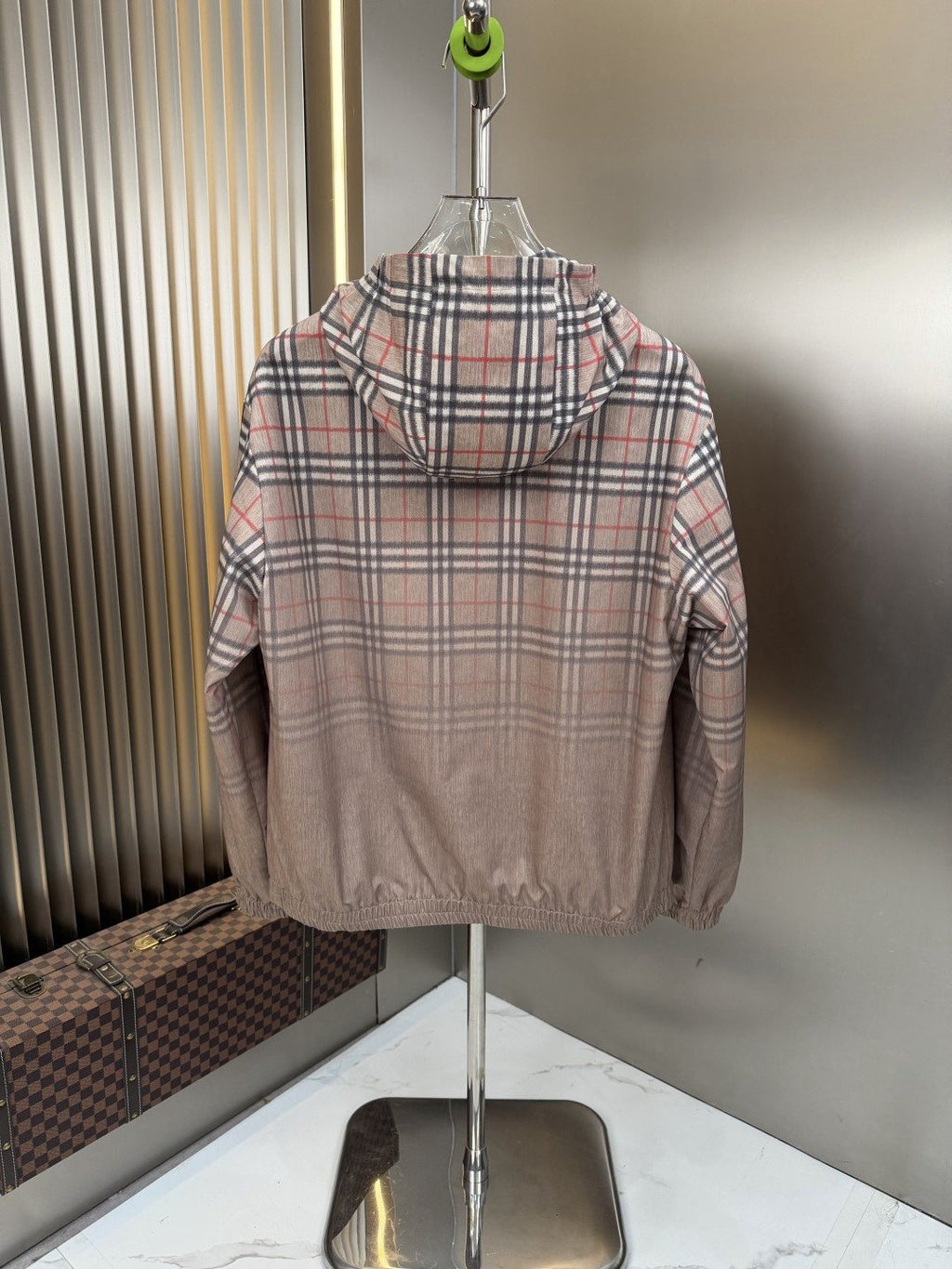 2026 Original Jacket Plaid Hooded Pullover — back