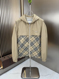 2026 Original Jacket Hooded Zip Jacket with Check Panel — front