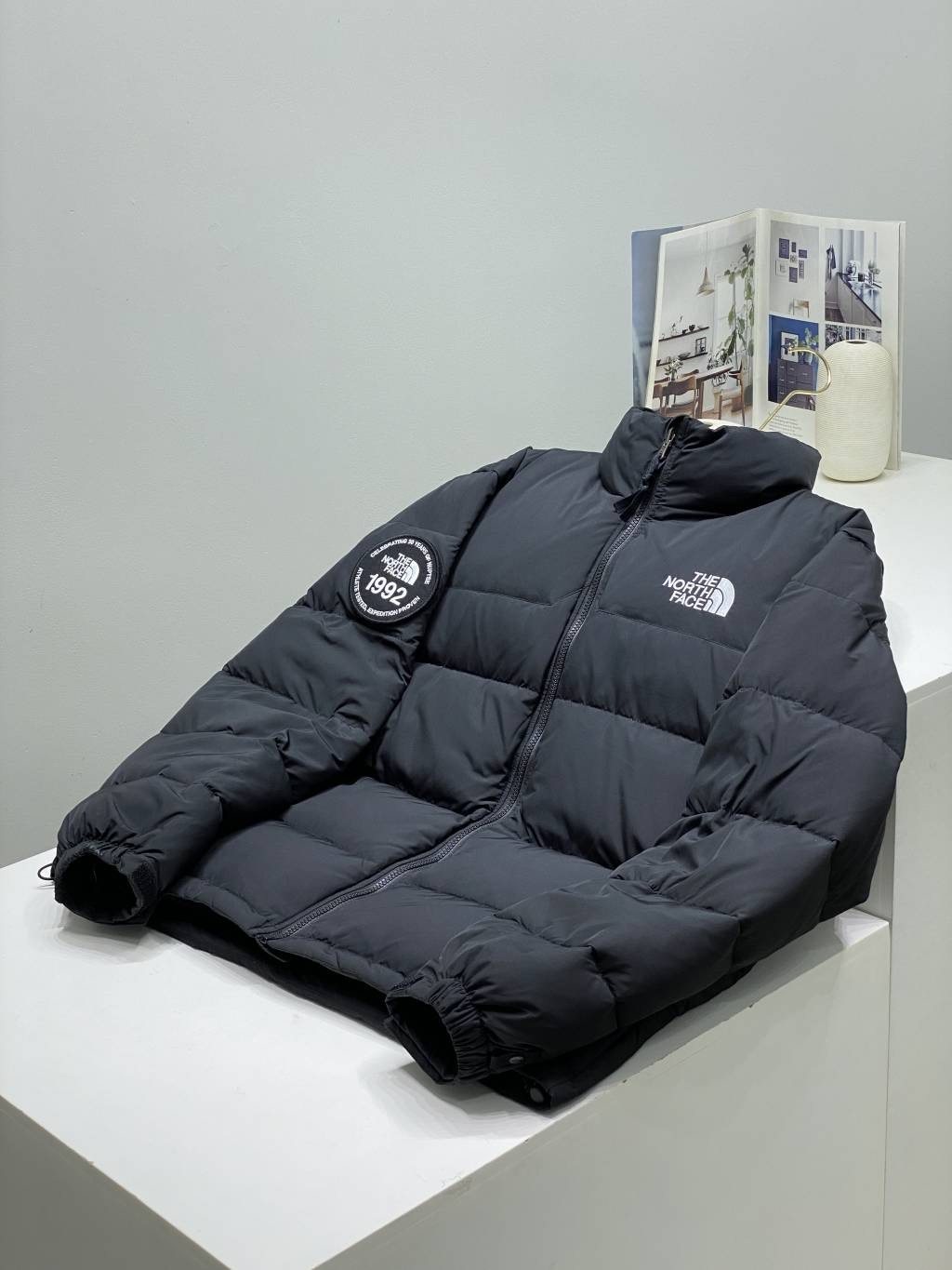 The North Face Color-Block Puffer Jacket — front