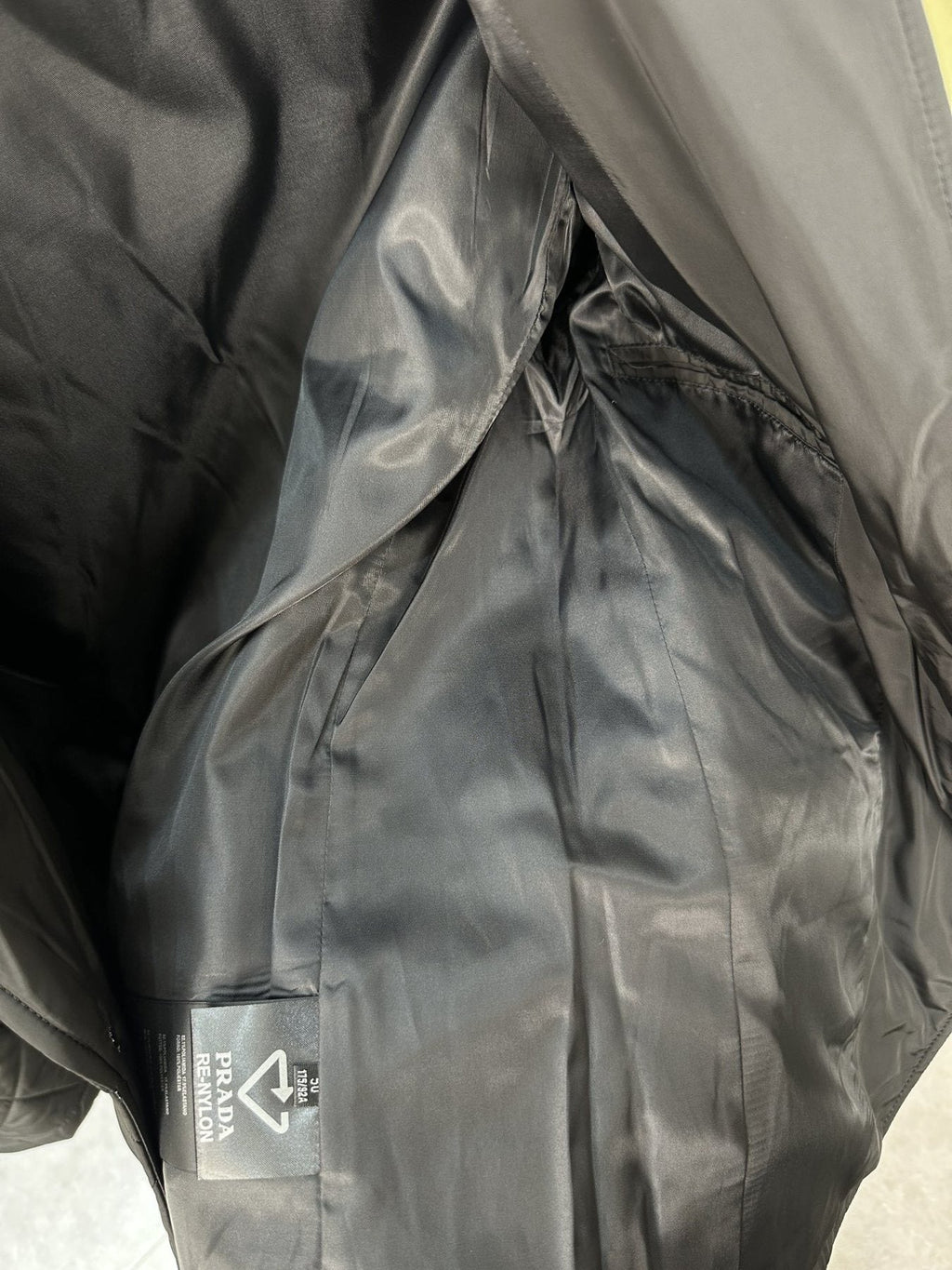 Prada Diamond-Quilted Padded Jacket — neck_label