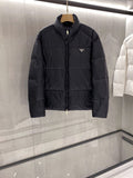 Prada Quilted Stand-Collar Puffer Jacket — front