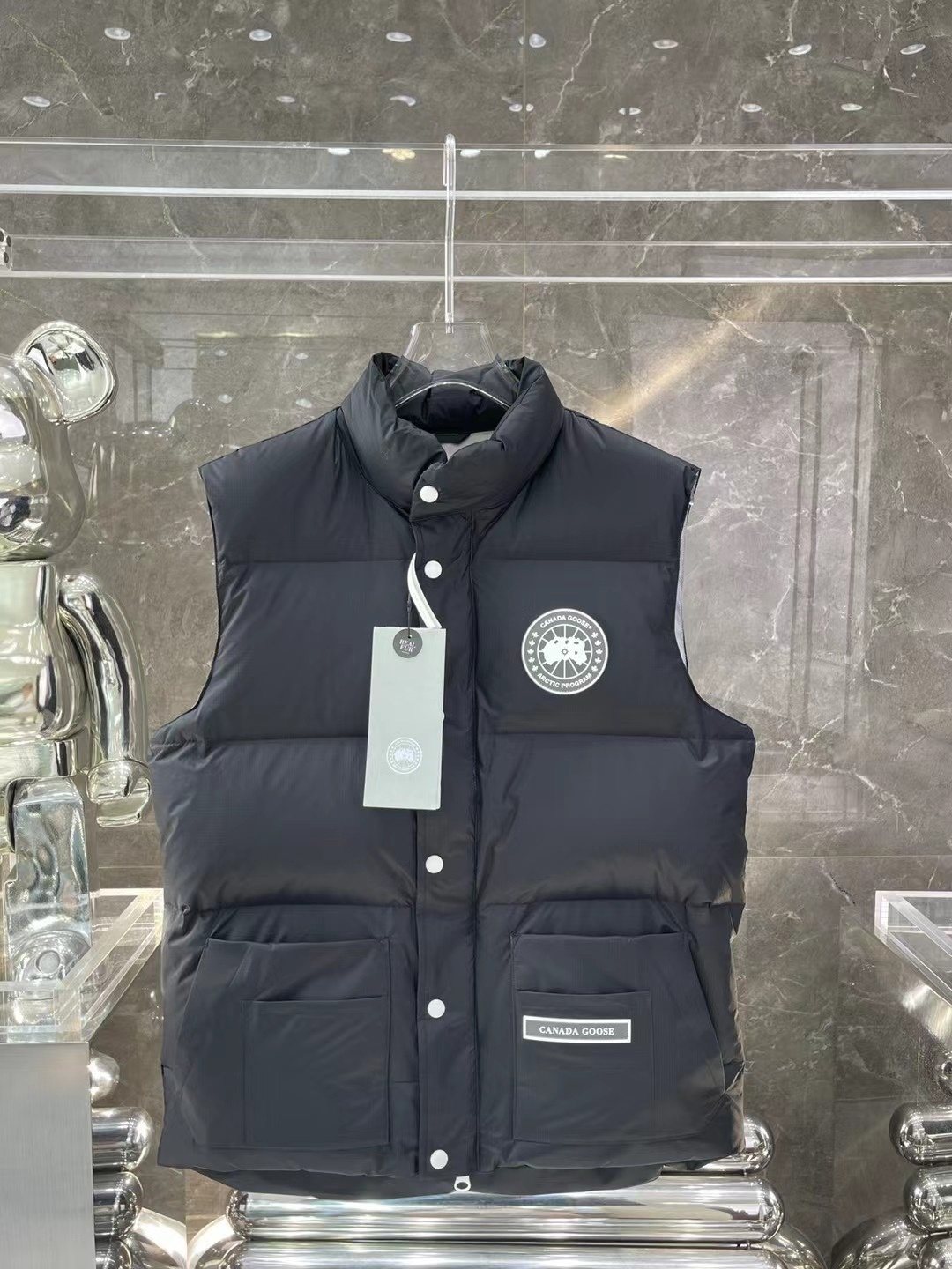 Canada Goose Quilted Snap-Front Vest — front
