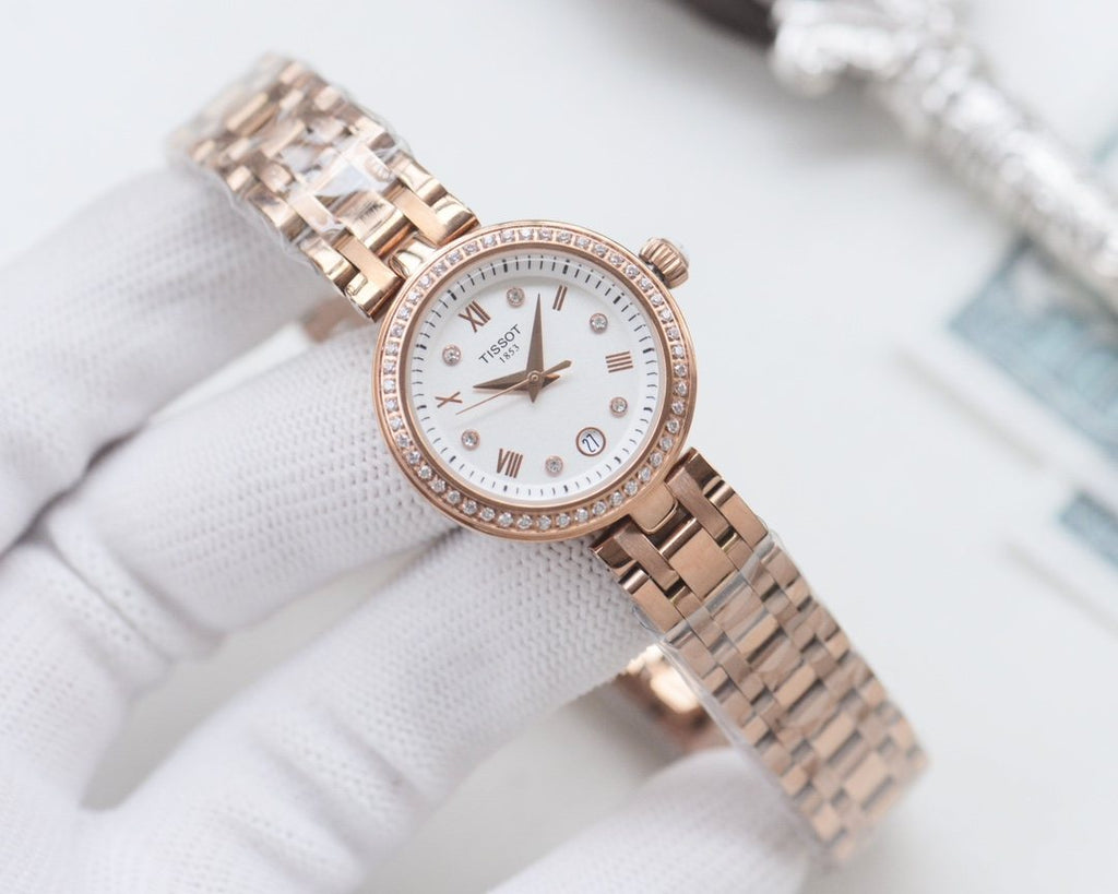 Tissot Rose Gold Watch — front