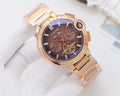 Cartier Rose Gold Brown Dial Bracelet Watch — hero
