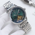 Patek Philippe Silver Green Dial Bracelet Watch — hero