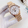 OLEVS White Dial Rose Gold Metal Bracelet Watch — hero