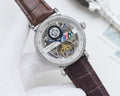 Patek Philippe Brown Silver Strap Watch — hero
