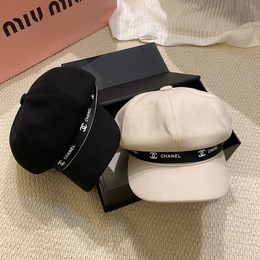 Korean-Style Chic Eight-Panel Baker Boy Cap