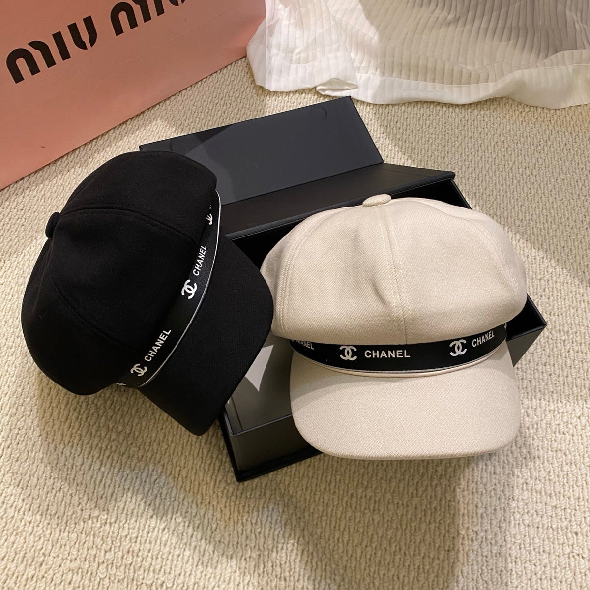 Korean-Style Chic Eight-Panel Baker Boy Cap