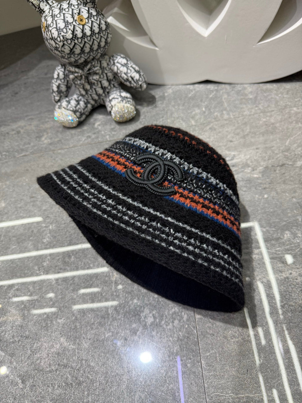 Chanel Knitted Wool Bucket Hat