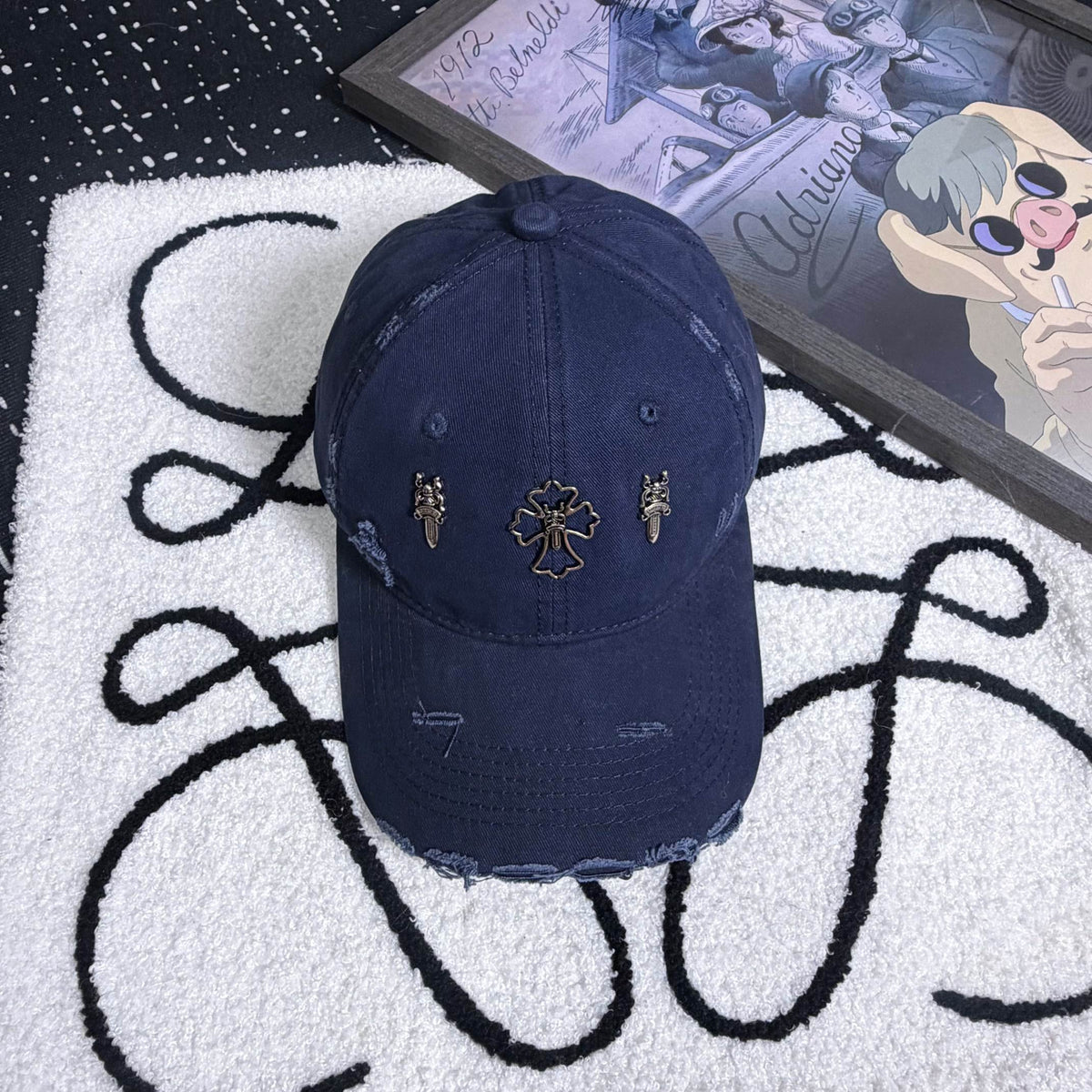 CHROME HEARTS Vintage Cross Baseball Cap
