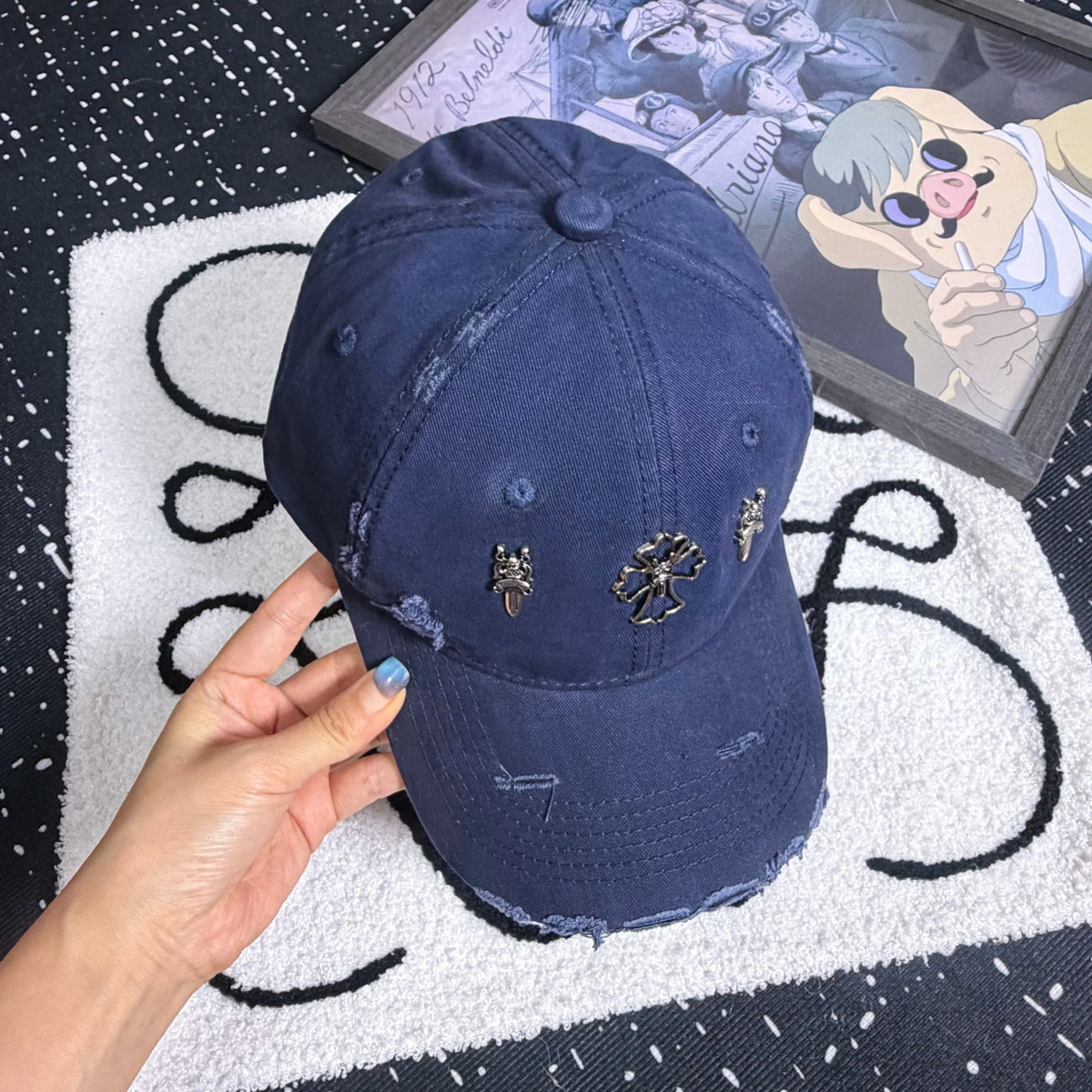 CHROME HEARTS Vintage Cross Baseball Cap