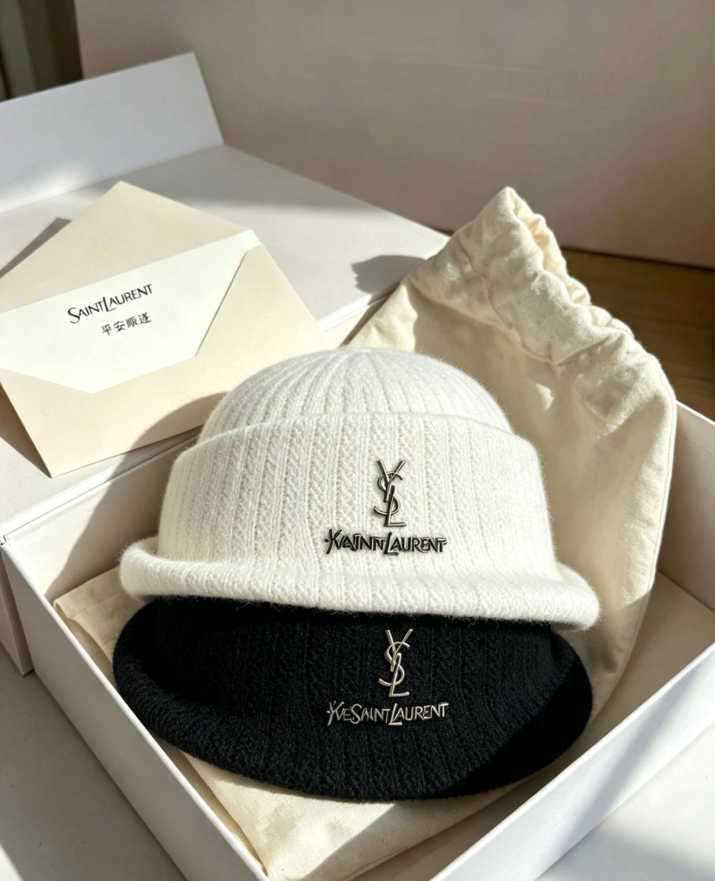 Saint Laurent Knitted Bucket Hat